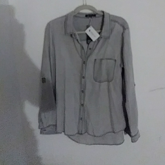 Velvet heart Grey blouse - Picture 3 of 3